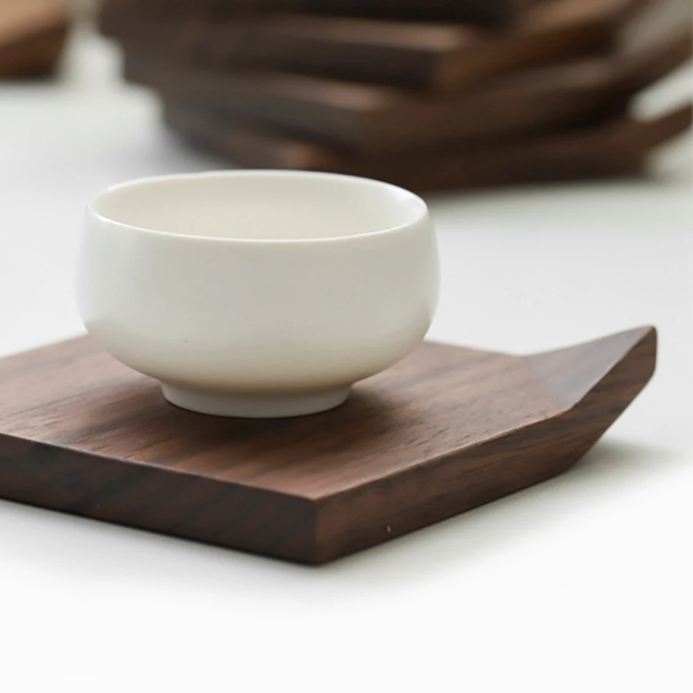 Поднос для чашки из массива дерева с ручкой поднос кунг-фу дома отеля офиса