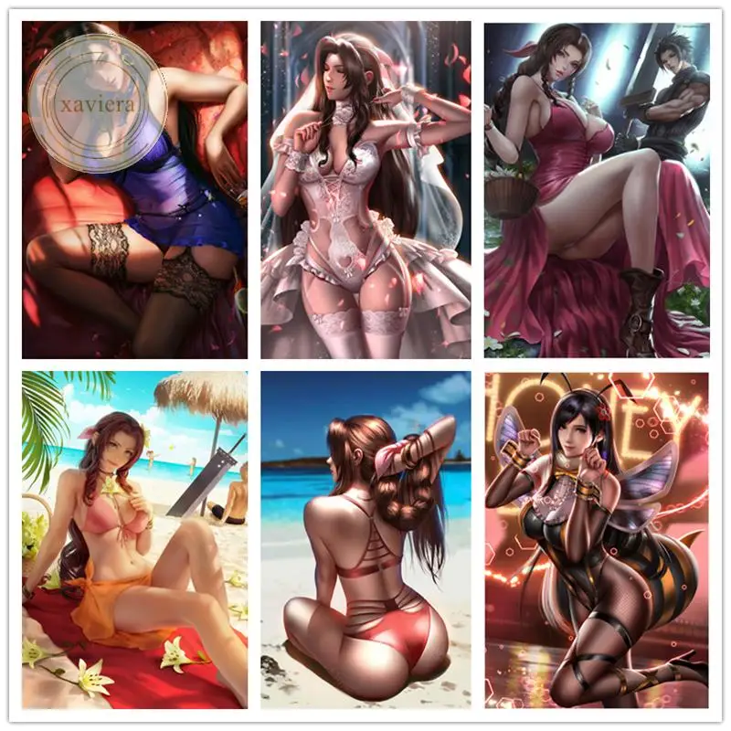 

5D Diy Diamond Painting Video Game Sexy Girl Full Square Round Drill Cross Stitch Kits Handmake Embroidery Home Decor Bedroom