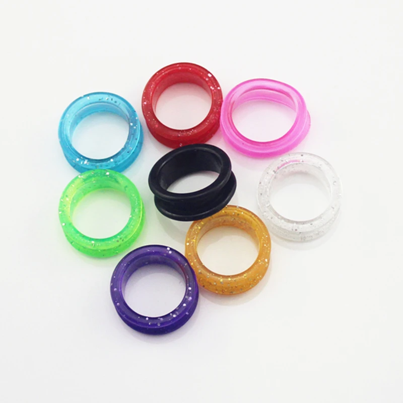 100 шт Новые Красочные Силикагель волос кольцо ножницы s резка парикмахерское