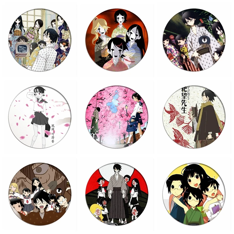 Sayonara Zetsubou Sensei Значки для косплея Itoshiki Nozomu Icon коллекция нагрудник рюкзаков одежда|