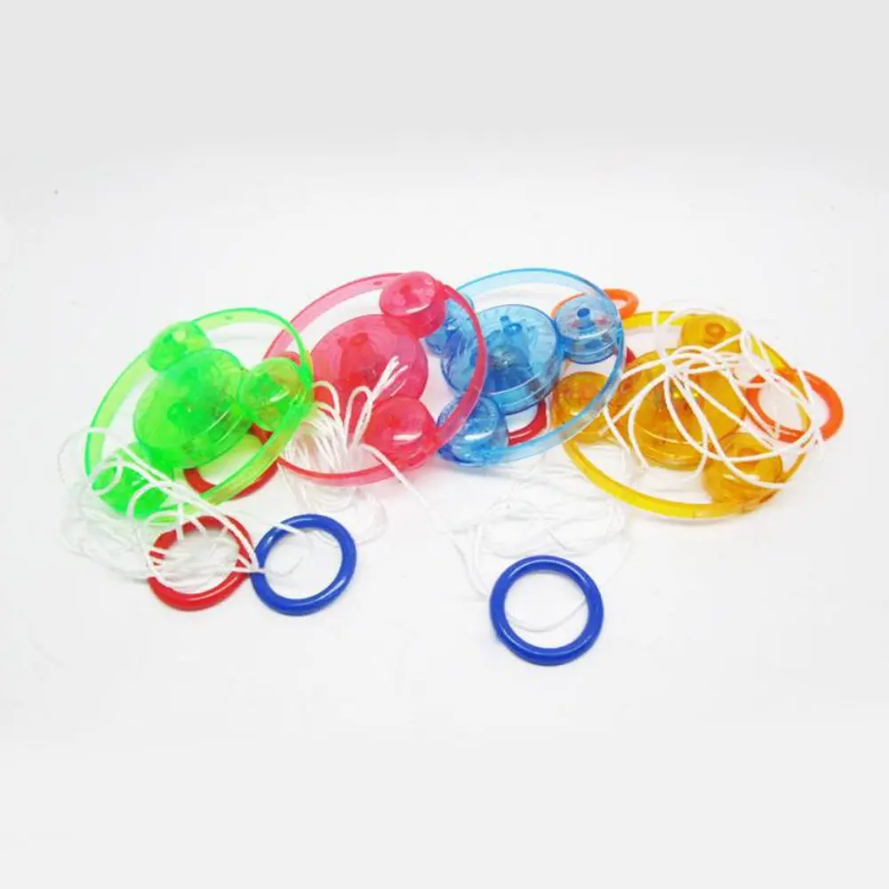 

Rushed Hand Pull Luminous Flashing Rope Flywheel Toy LED Light Up Stay Flywheel Toys Novelty For Children'S Birthday Funny Gift