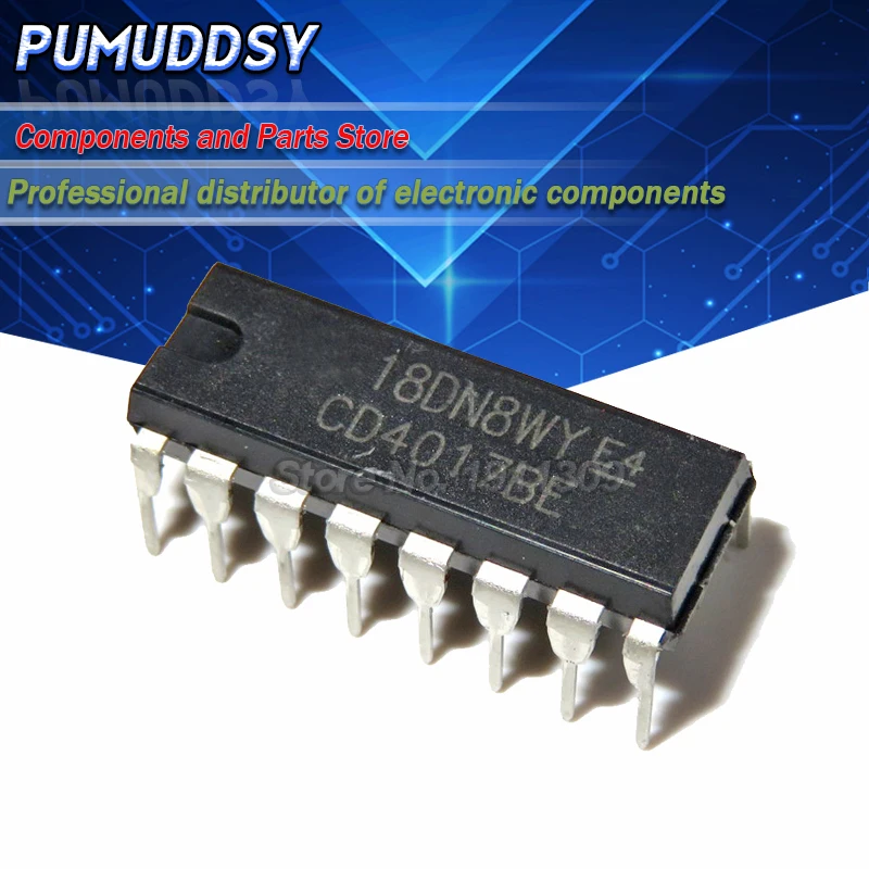 100 шт CD4017 CD4017B CD4017BE 4017 DIP 16 10 счетчик делитель IC лучшее качество IC|Интегральные