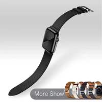 single tour watch strap for apple watch series se 6 5 4 4440mm genuine leather watchband accessories for apple iwatch 3 4238mm