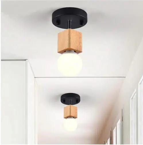 Новые деревянные потолочные светильники современные минималистические