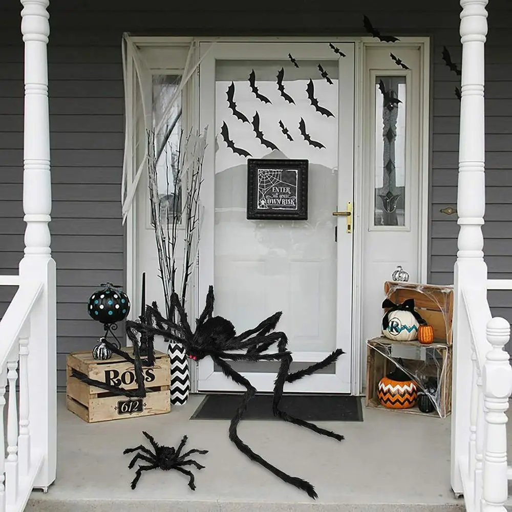 

Spider Halloween Decoration Haunted House Prop Indoor Outdoor Black Giant