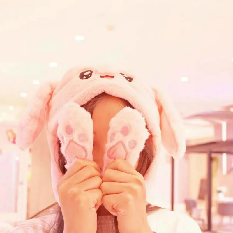 Животное ухо плюшевая игрушка в шапке сетка Красная с таким же зажимом длинные