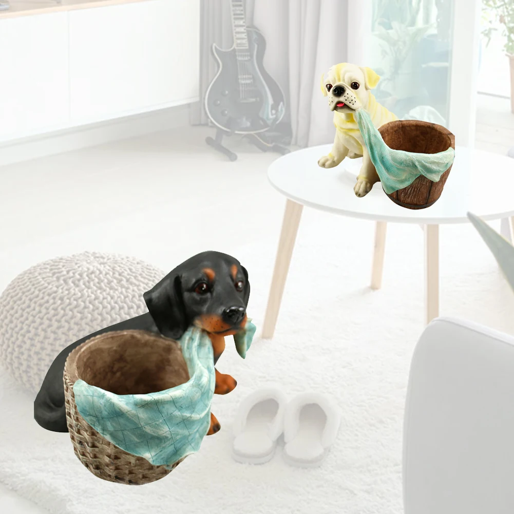 Тюльпаны суккулент растение Садоводство настольная милая собака форма офис