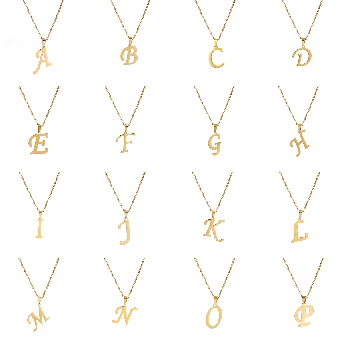 Лидер продаж ожерелье с 26 английскими буквами ювелирные изделия алфавит