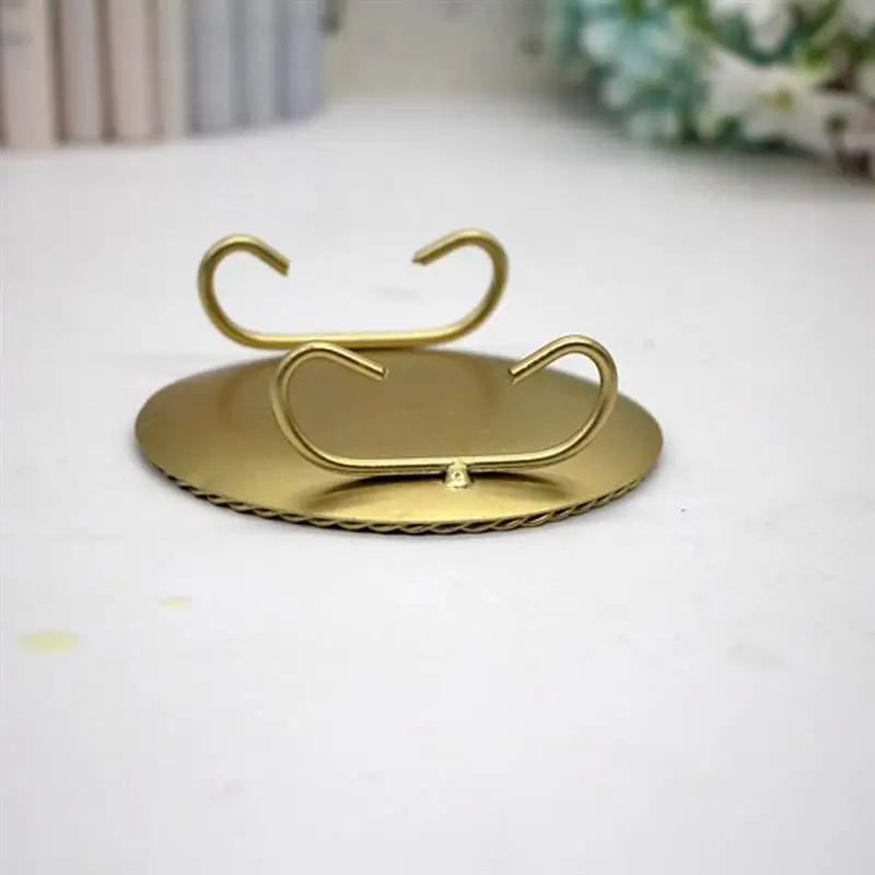 Золотой железный подсвечник для стола Круглый Подсвечник украшения дома | Дом и