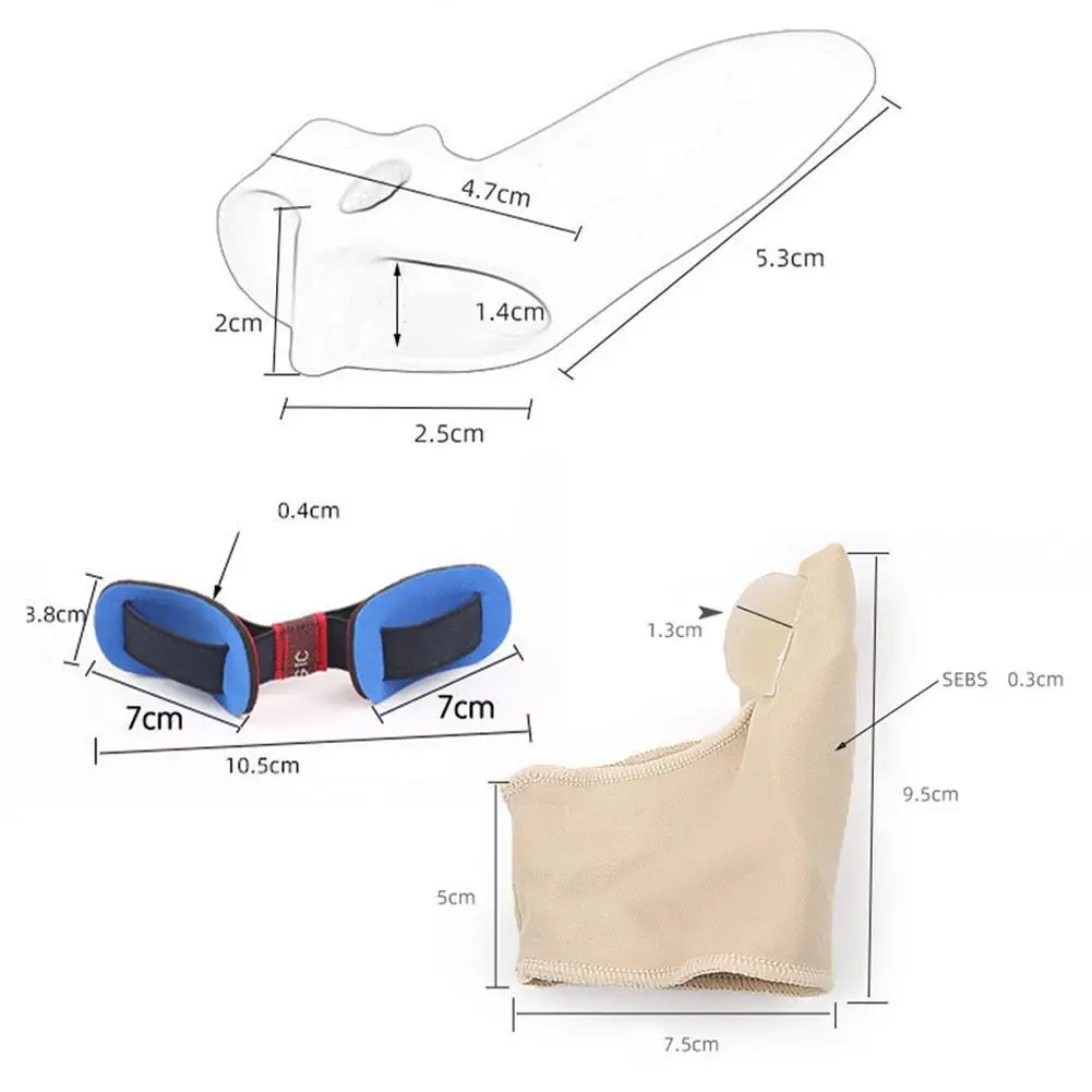 

7Pcs/Set Hallux Valgus Orthosis Beam Protector Bunion Corrector Toe Separator Pain Relief Foot Care Orthotics Pedicure Tools New