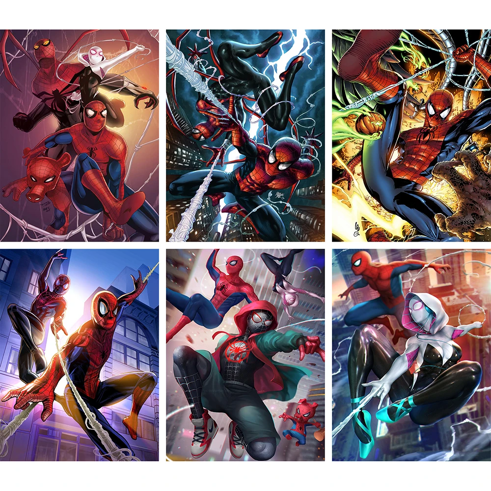 

5D DIY Diamond Painting Marvel Spiderman Diamond Mosaic Cross Stitch Kits Home Decor