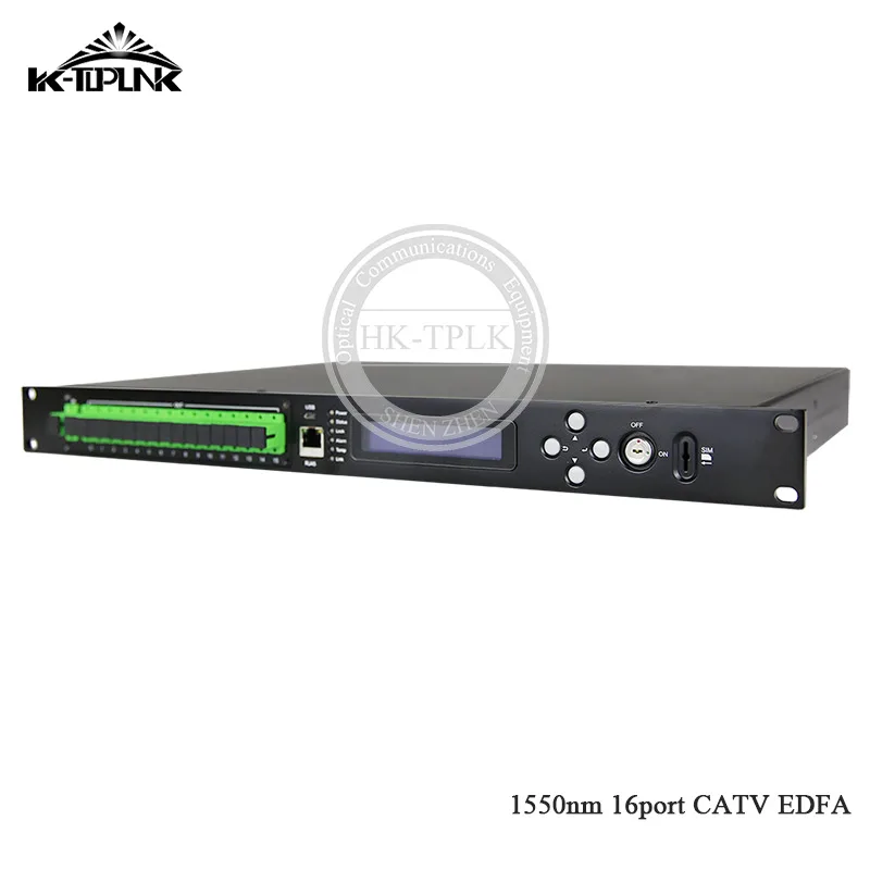 1U 16 порт * 17 дБм CATV EDFA без WDM 1550 нм SC/APC SC/UPC высокомощный волоконно-оптический