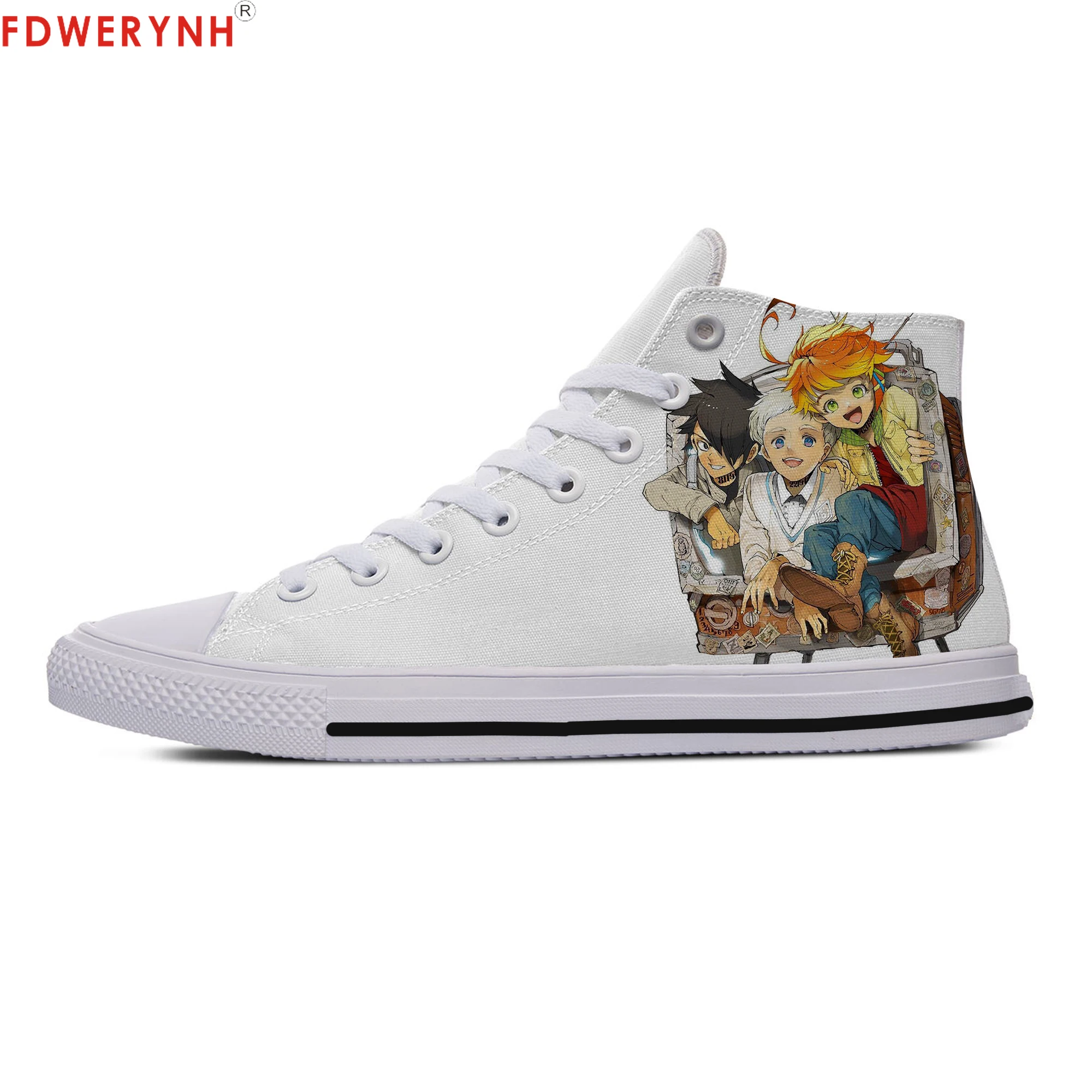 

Man Casual Shoes Anime The Promised Yakusoku No Neverland Emma Ray Norman Cosplay Zapatillas Couple Footwear