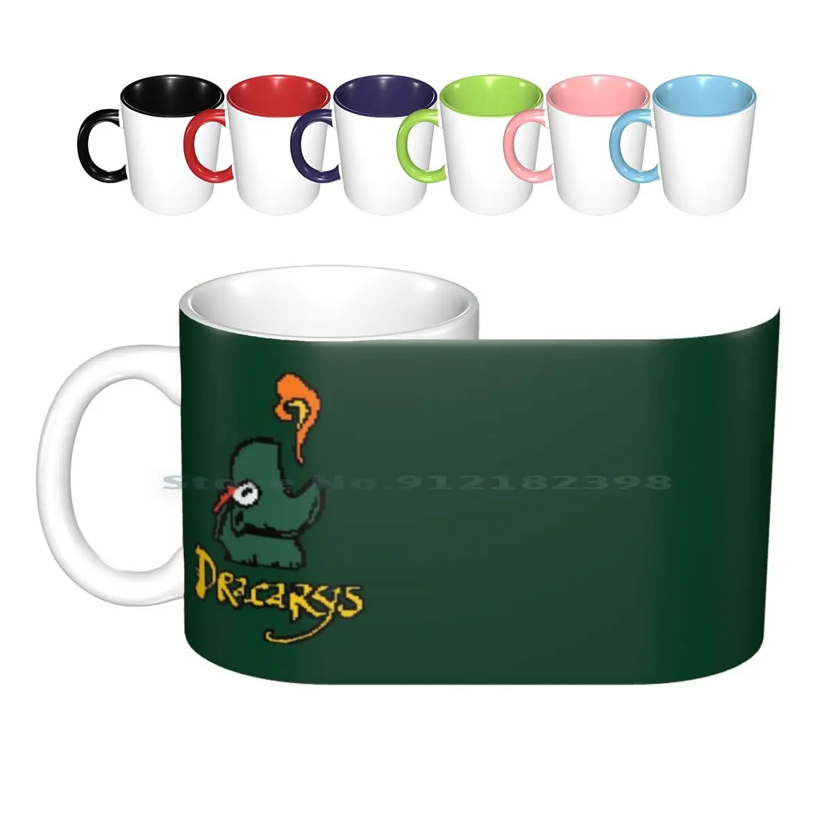 

Pixel Retro Super Bros Dino Rhino Ceramic Mugs Coffee Cups Milk Tea Mug Moor Illustration 8 Bit Pixelated 8bits Dino Rhino