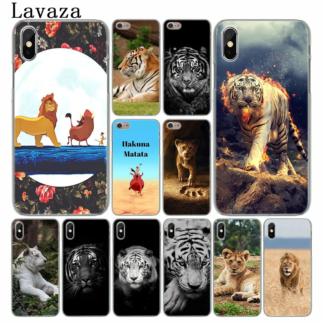 Жесткий чехол для телефона Lavaza The lion Король тигр iPhone XR XS X 11 Pro Max 10 7 8 6S 5 5S SE 4S