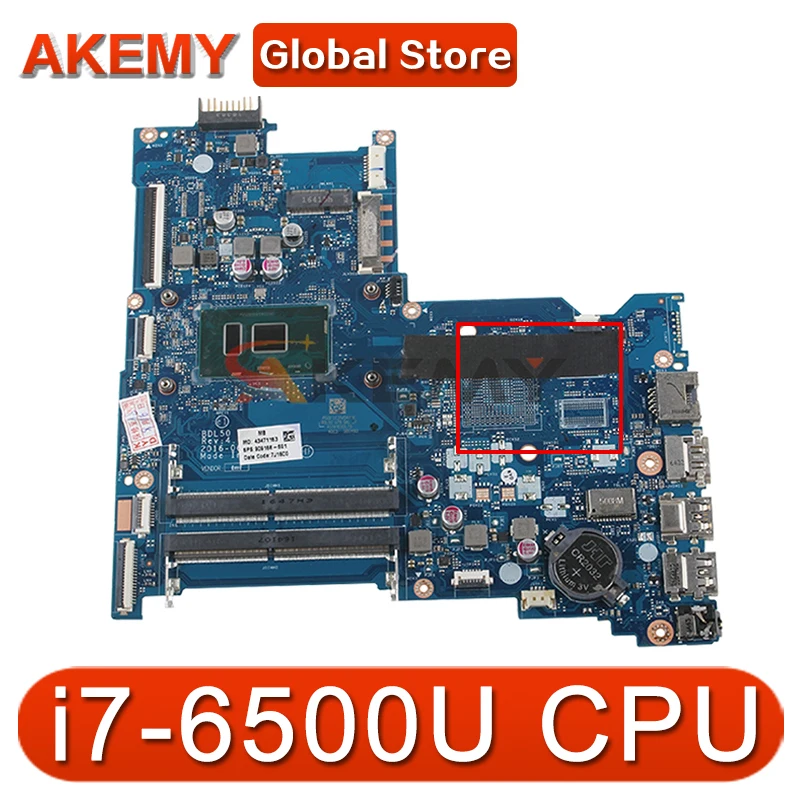 

854934-001 аккумулятор большой емкости для HP 15-AY 15-AC Материнская плата ноутбука 854934-601 BDL50 LA-D704P с SR2EZ i7-6500U Процессор DDR4 мб 100% тестирование Быстрая д...