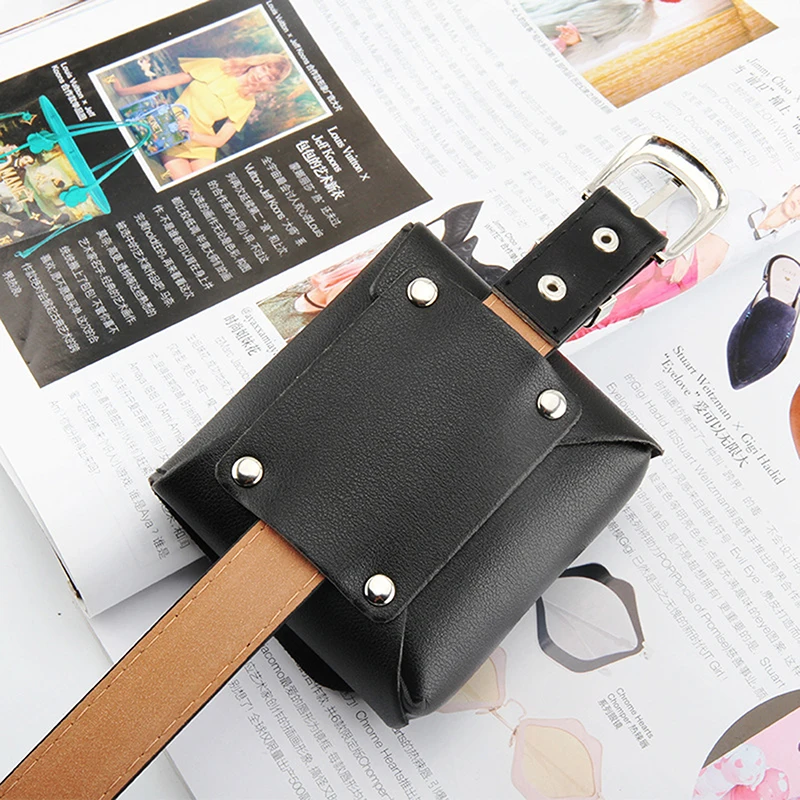 

Women Belt Bag Leather Waist Bag Fashion Women's Pure Color Ring PU Messenger Shoulder Chest Belts