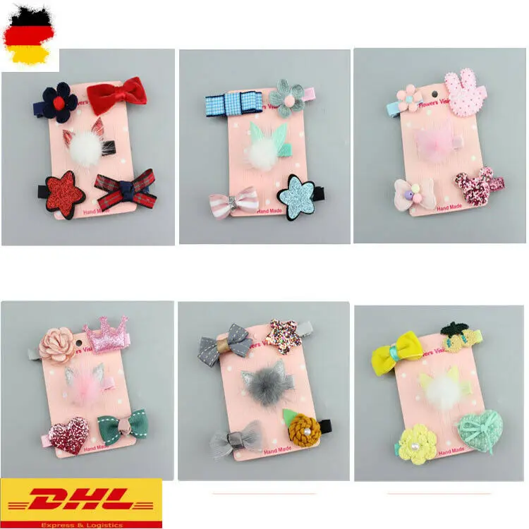 Новинка 5 шт. Рождественская заколка для волос комплект из предметов Сумка с