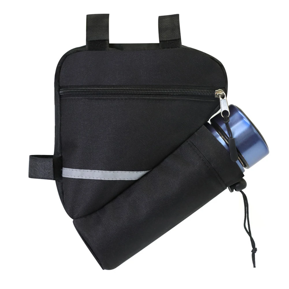 

Bicycle Frame Front Tube Bag Cycling Bike Pouch Holder Saddle Panniers Outdoor Cycling Riding Bicycle Light Holder Accessories