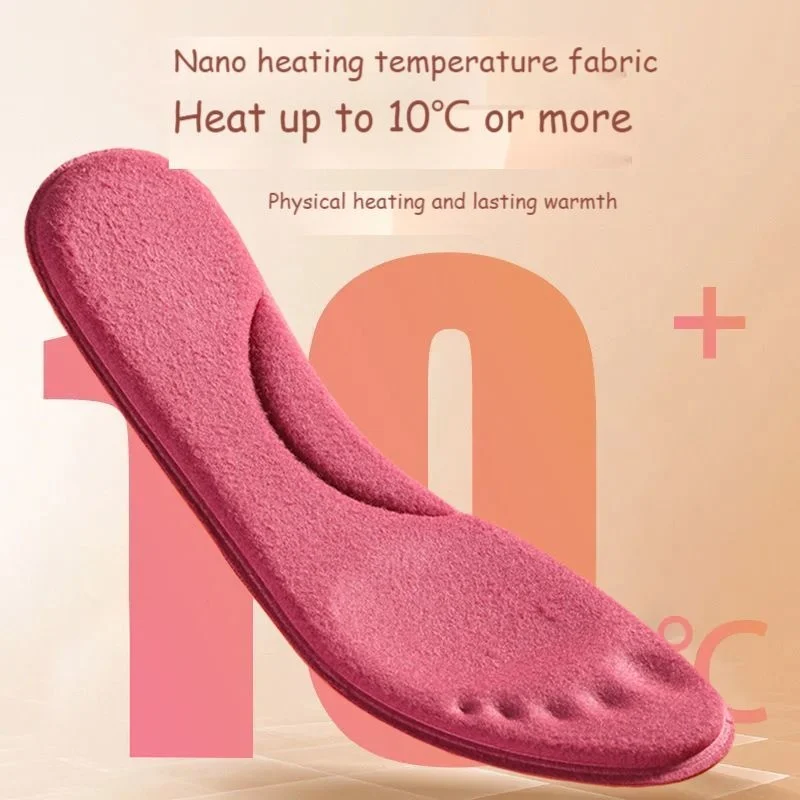 ladies shoe Heating constant temperature Plush warm deodorization sweat absorption breathable super soft elastic washable insole