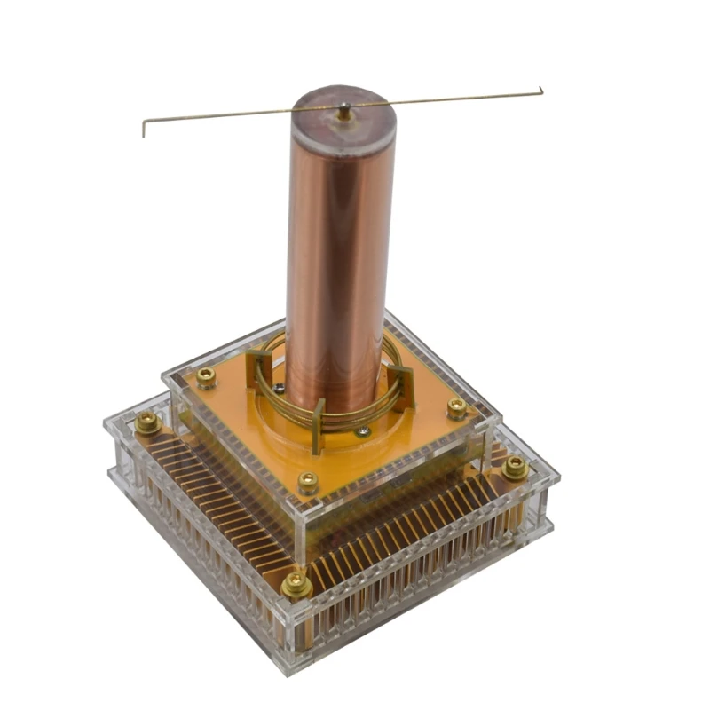 

Tesla Coil Multi-functional Acrylic Base Shell Arc Plasma Loudspeaker Wireless Transmission Experiment Desktop