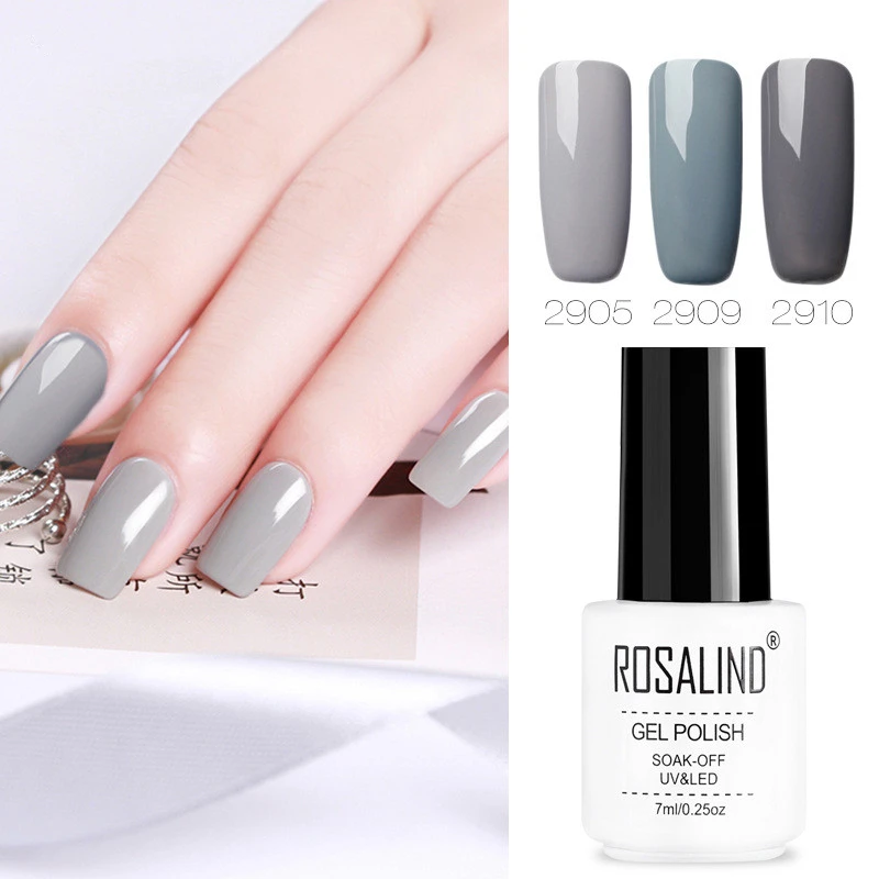 7 мл гель лак 2020 Топ чистый цвет распродажа серый УФ для ногтей маникюра грунтовка