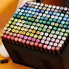 TOUCHFIVE 80 цветные маркеры манга маркеры для рисования набор на спиртовой основе Перманентный эскиз маркеры для художника студенческие товары для рукоделия