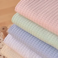 soft waffle fabric8 color seriesdiy quiltingsewing sleepwearbathrobespillowcasecushion material for baby children