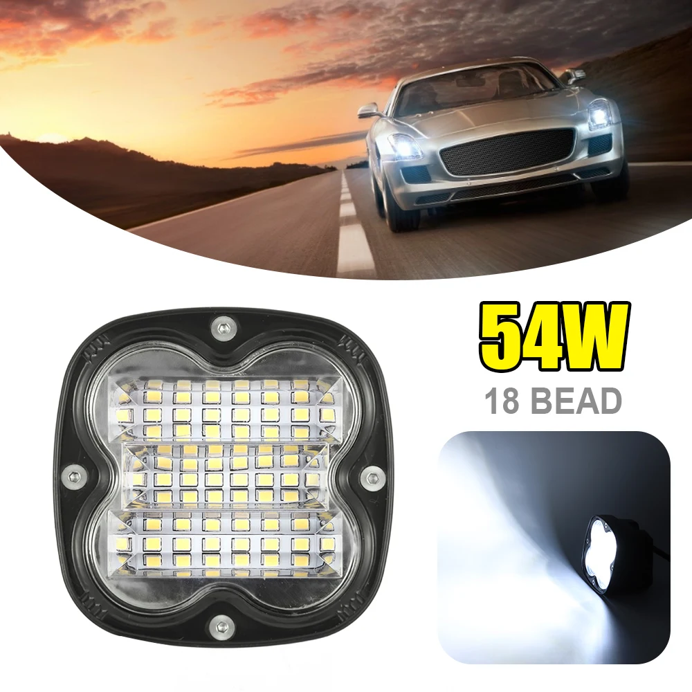 18LED рабочий светильник автомобильный Светодиодный точечный квадратный
