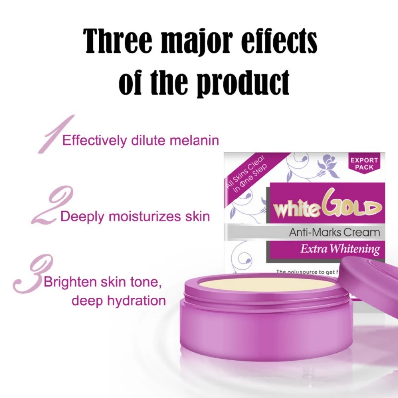 

Deep Hydrating And Anti-wrinkle Aging Remove Freckles Skin Care White Gold Anti-Marks Whitening Pearl Face Cream 30g