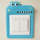 1 шт. Милая наклейка на розетку без наклеек мультяшный мягкий клей светящаяся крышка на розетку Защитная крышка Водонепроницаемая Настенная Наклейка
