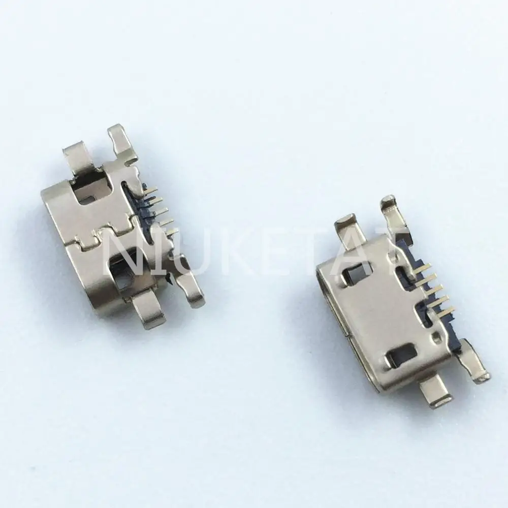 100pcs Micro USB 5pin mini Connector Mobile Charging port For Motorola Moto C Plus XT1723 XT1724 Repair replacement