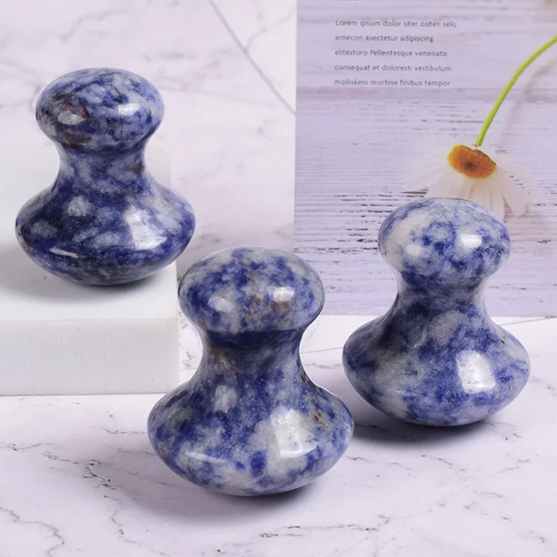 

Mushroom Shape Blue Dot Jade Massager Natural Healing Stone Facial Eye Lifting Remove Wrinkles Acupuncture Therapy Beauty Tool