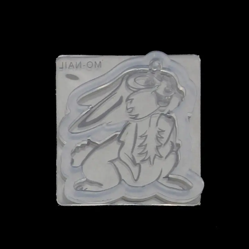 DIY Милая маска кролика облако подвеска силиконовая смола Форма Инструменты для