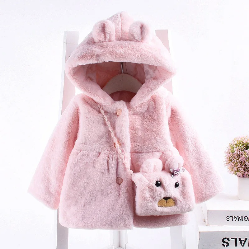 2019 зимняя одежда пальто для девочек Детская верхняя из искусственного меха