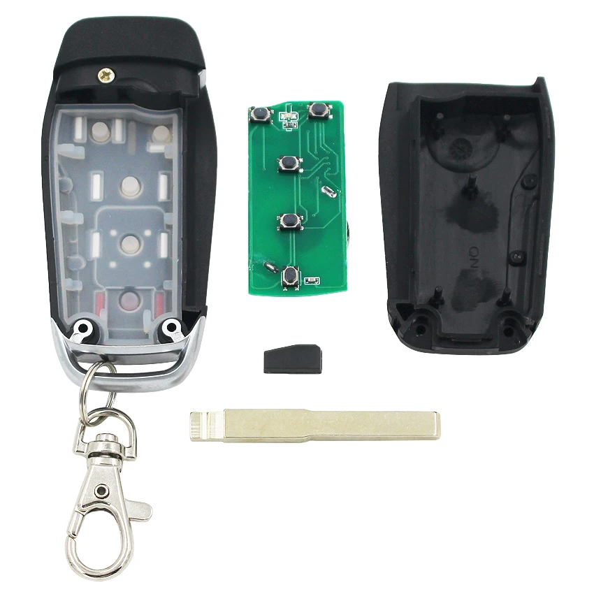 Модифицированный складной дистанционный ключ 4 + 1 Кнопка 433 МГц 4D63 чип для Ford Focus