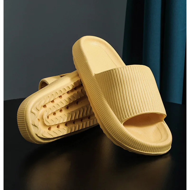 Сверхмягкие домашние тапочки нескользящая толстая подошва для ванной и душа