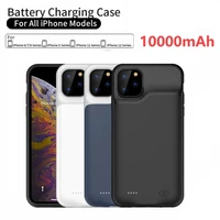 10000mah battery charger case for iphone 11 12 pro max for iphone 5s 5 se 5c 6 6s 7 8 plus x xr xs max power bank charging cover
