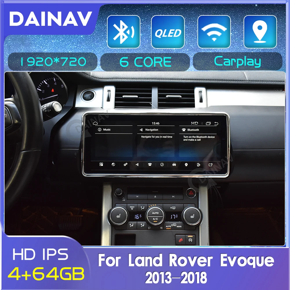 

Автомагнитола PX6, 2 Din, Android, GPS-навигация для Land Rover Evoque 2013-2018, стереопроигрыватель, DVD, мультимедийная система HD