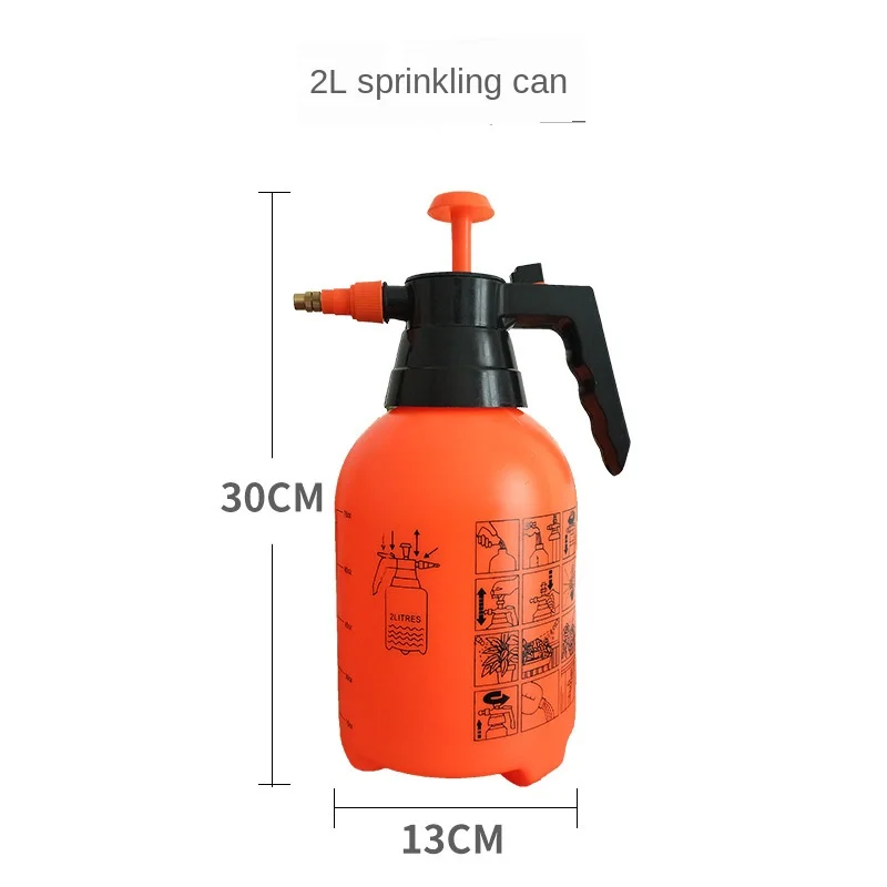 2L/3L оранжевый ручной Давление триггер пластиковая бутылка распылитель