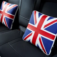 car pillow blanket 2 in 1 leather cushion pillow air conditioner pillow quilt union jack 38 x 38 x 12cm