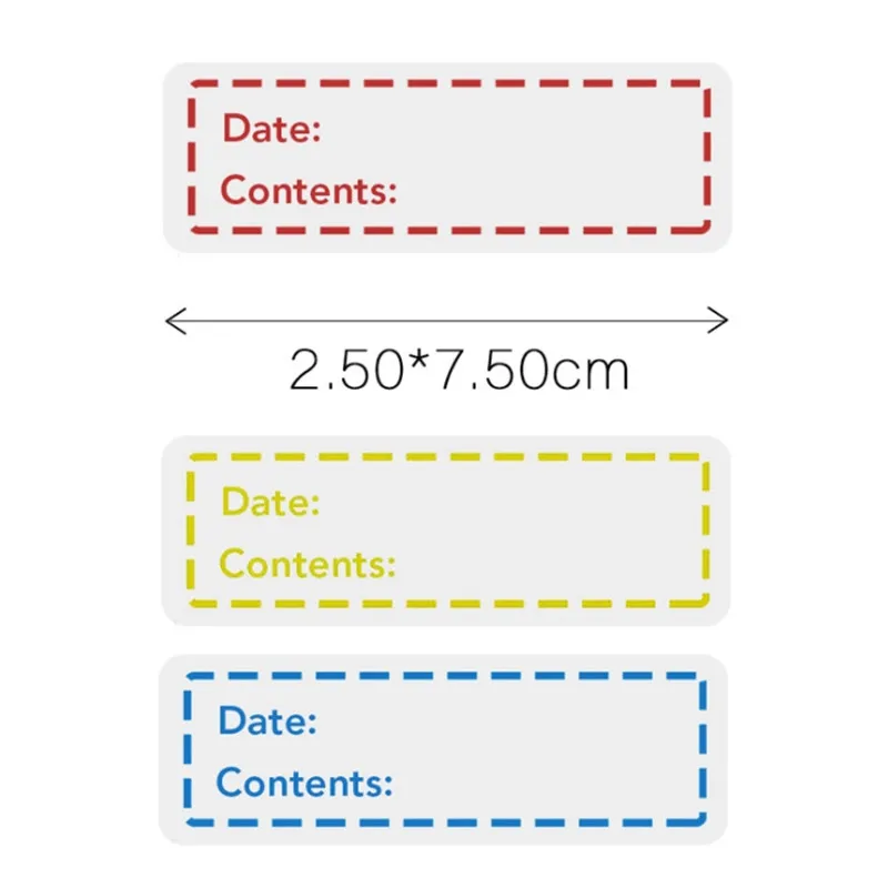 125 шт./рулон кухонные наклейки для хранения еды |