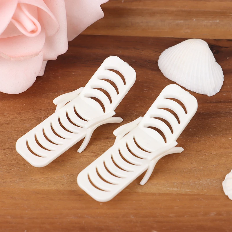 

2pcs/set Mini Beach Chair Bench Mini Garden Miniature Doll House Decoration Ornament