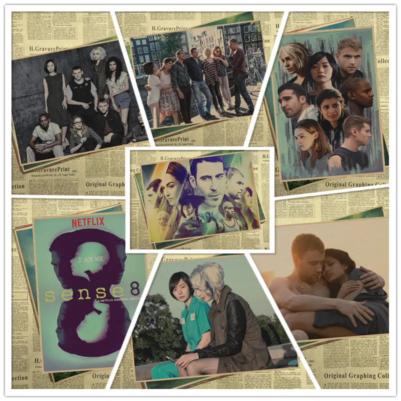 ТВ play Sense8 фильм Ретро плакат художественное украшение винтажные принты гостиная