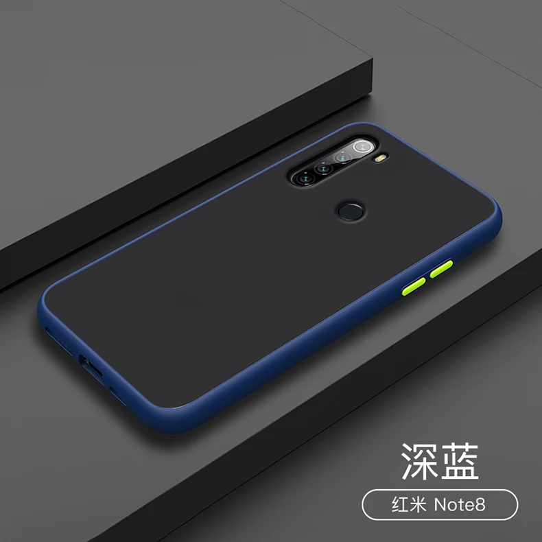 Для xiaomi redmi Note 8T Чехол Жесткий PC Прозрачный матовый защитный чехол на заднюю панель для xiaomi redmi 8 note 8 Pro Чехол