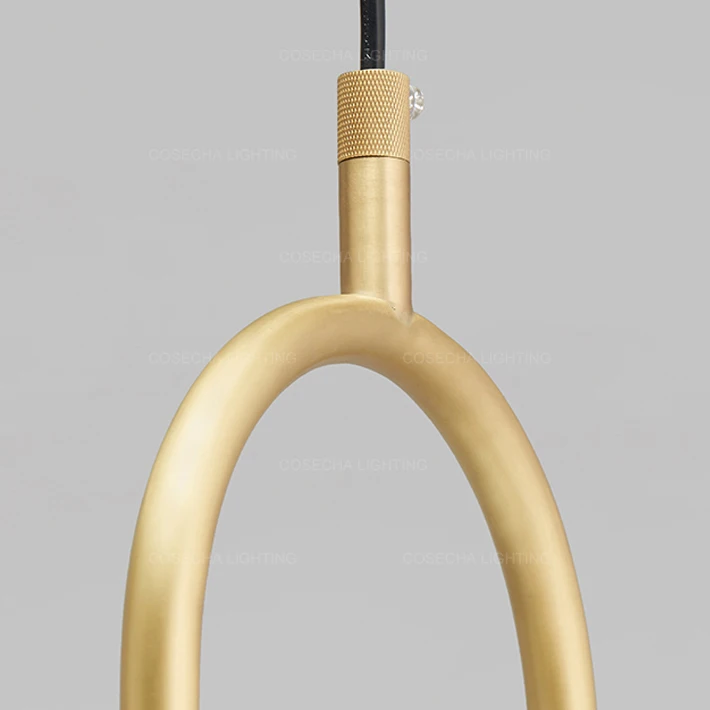 Стеклянный шар подвесной светильник золотой один лофт Скандинавская спальня