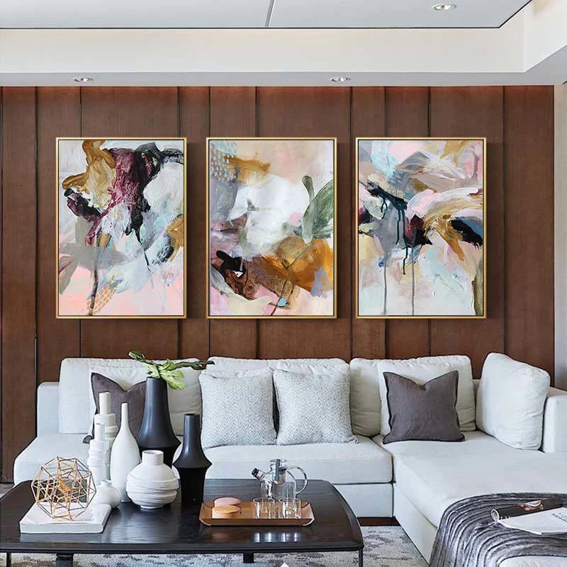 Скандинавский абстрактный акварельный синий постер и печать на холсте картины