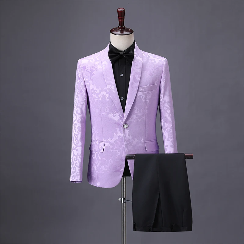 Мужские костюмы в английском стиле 6 цветов винтажный жаккардовый комплект из