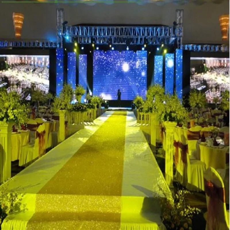 Свадебная вечеринка блеск ковры украшения Mariage блестящие нетканый коврик проход
