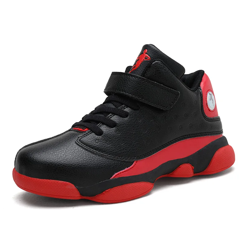 2018 осень-зима Новый стиль баскетбольные кроссовки детские туфли для мальчиков из